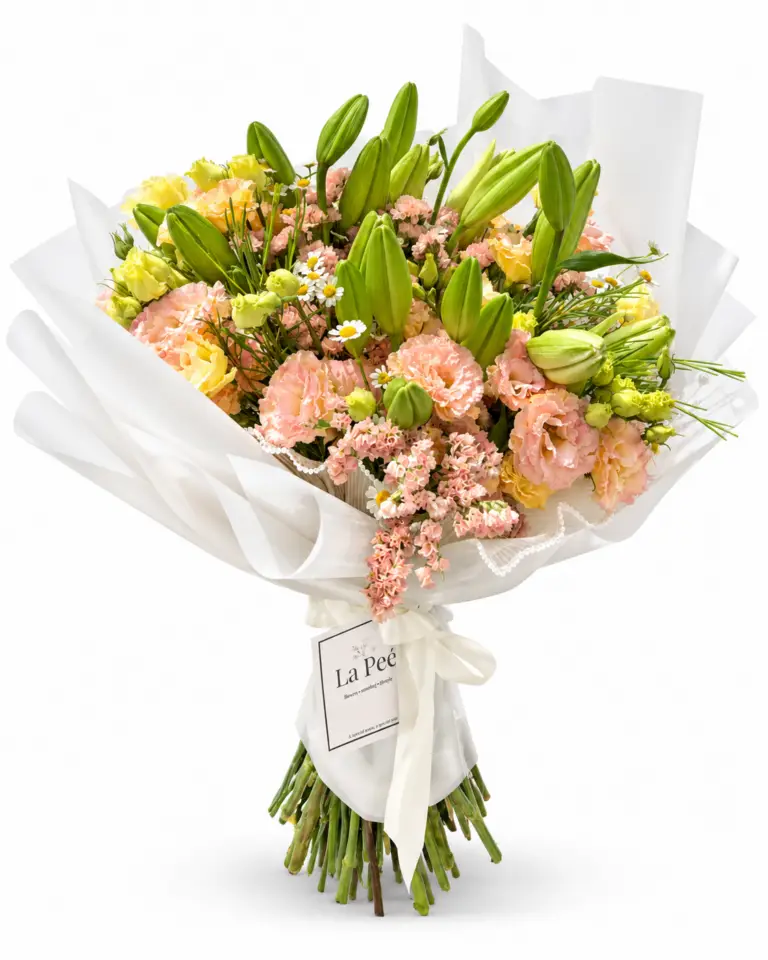 Peach Bouquet | המוצר על רקע לבן